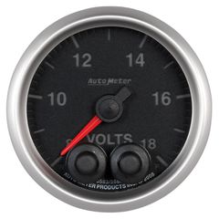Autometer Gauge, Voltmeter, 2 1/16", 18V, Digital Stepper Motor W/Peak & Warn, Elite