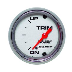 Autometer Gauge, Trim Level, 2 1/16", Up/Down, Electric, Marine Chrome
