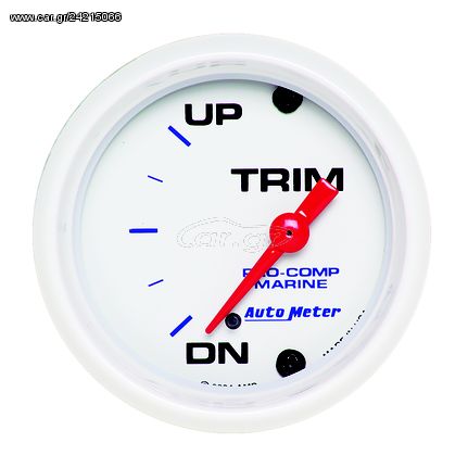 Autometer Gauge, Trim Level, 2 1/16", Up/Down, Electric, Marine White