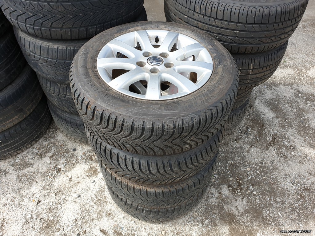 Ζαντολάστιχα αλουμινίου Golf 5x100 Michelin 185/60R14 χειμωνιάτικα