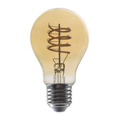 Λάμπα LED FILAMENT με ντουί E27 A60 4W 1800K θερμό λευκό φως 230VAC 270m ντιμαριζόμενη με μελί κάλυμμα