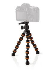 Nedis Τρίποδο για Κάμερες, Κινητά, Actioncam με Ευλύγιστα Πόδια 26 cm πορτοκαλι-μαυρο