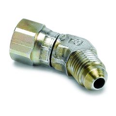 Autometer Fitting, Adapter, 45 degree , -4An Female To -4An Male, Steel
