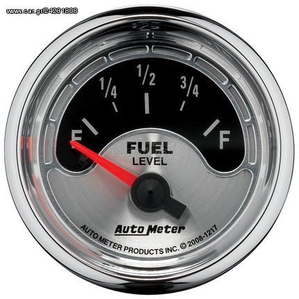 Autometer Gauge, Fuel Level, 2 1/16", 240 To 33Ω, Elec, American Muscle