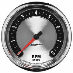 Autometer Gauge, Tachometer, 5", 8K Rpm, In-Dash, American Muscle