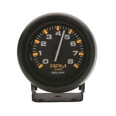 Autometer Gauge, Tachometer, 2 3/4", 8K Rpm, Pedestal, Blk Dial Blk Case, Autogage