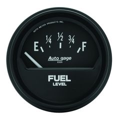 Autometer Gauge, Fuel Level, 2 5/8", 73 To 10Ω, Elec, Black, Autogage