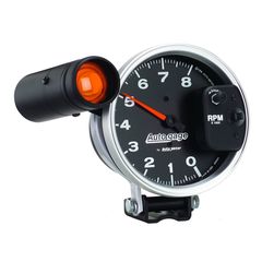 Autometer Gauge, Tachometer, 5", 8K Rpm, Pedestal W/ Ext. Shift-Lite, Black, Auto Gage