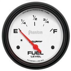 Autometer Gauge, Fuel Level, 2 5/8", 240 To 33Ω, Elec, Phantom