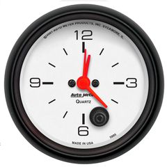 Autometer Gauge, Clock, 2 5/8", 12Hr, Analog, Phantom