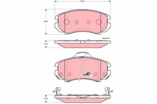 ΤΑΚΑΚΙΑ HYUNDAI ELANTRA-ΚΙΑ SPORTAGE ΕΜΠΡΟΣ - GDB3386