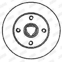 ΔΙΣΚΟΠΛΑΚΑ SEAT CORDOBA - GOLF ΠΙΣΩ 226Χ10.1 - 561460B