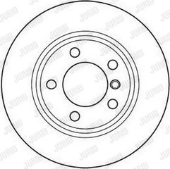 ΔΙΣΚΟΠΛΑΚΑ BMW 3Ε46>05 Ζ3 ΕΜΠΡΟΣ 300Χ22 - 562090B