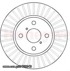 ΔΙΣΚΟΠΛΑΚΑ TOYOTA HILUX 2.4D 4WD 9/88-7/97 
