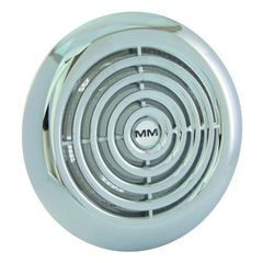 Εξαεριστήρας μπάνιου ΙΝOX Φ120mm με κλαπέ 18W στρόγγυλος 220V 150 m³/h 42dB