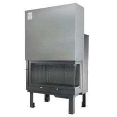 Ενεργειακό Τζάκι Corner Τ-90 (Πλαϊνό Τζάμι 20cm) 27kW (A5590C-A)Με Πόρτα Ανοιγόμενη