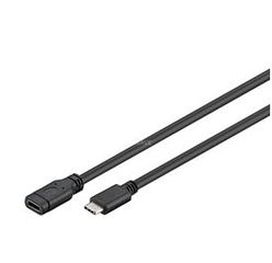 Goobay extension cable C USB 3.1 plug> C USB 3.1 connector black, 1 meter