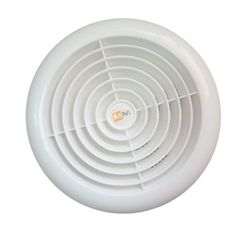 Εξαεριστήρας μπάνιου Φ100mm με κλαπέ και κοντό λαιμό 16W λευκός στρόγγυλος 220V 60m³/h 30dB