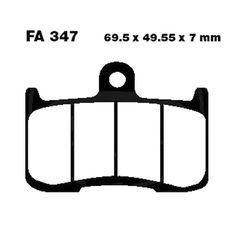 Τακακια FA347 ADIGE P234 ACX SINTERED χρυσα(BKING 1300,Z1000,SPEED TRIPLE 675/1050 εμπρος) - (10190-658)