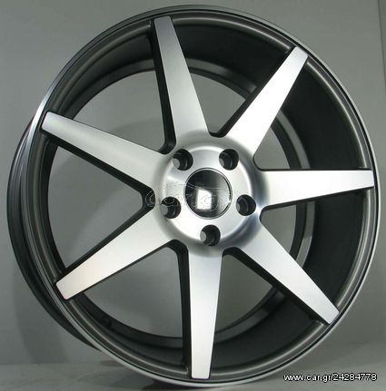 iELASTIKA ΖΑΝΤΕΣ VOSSEN STYLE (715) 8X18 5X112 ET38 GUN METAL FACE MACHINED 