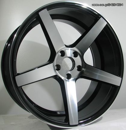 iELASTIKA ΖΑΝΤΕΣ VOSSEN STYLE (972) 9.5X19 5X120 ET35 BLACK FACE MACHINED 