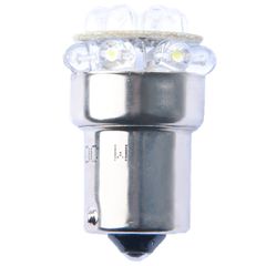 R10W 12V BA15s Led 12xFlux 5mm Κιτρινα (ΜΟΝΟΠΟΛΙΚΟ) Blister 2ΤΕΜ. M-TECH