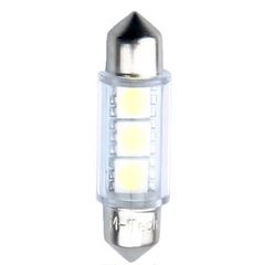 Λαμπακια Πλαφονιερας C5W 12V 36mm LED3xSMD5050 Λευκο Blister 2ΤΕΜ. M-TECH