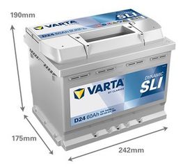 Μπαταρία VARTA D24 DYNAMIC SLI 60AH 560408054...SoundStreet...