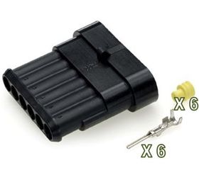 Superseal 1,5mm Θηλυκή 6 Θέσεων ΚΙΤ Κωδικός 15411....SoundStreet....