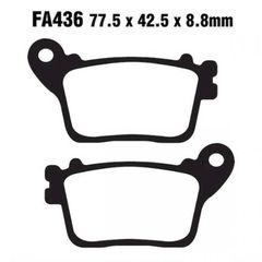Τακακια FA436 ADIGE P224 ACX SINTERED χρυσα (CBR600/1000RR 07-,HORNET 06- πισω) - (10190-674)
