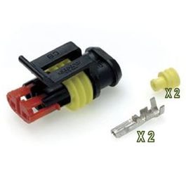 Superseal 1,5mm Αρσενική 2 Θέσεων  KIT Κωδικός 15404 ....SoundStreet....