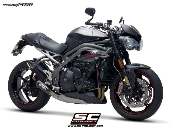 Sc Project Εξάτμιση Μονό Τελικό SC-T Carbon Triumph Speed Triple 1050 2018