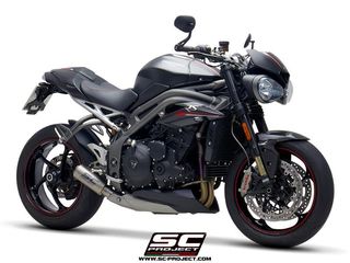 Sc Project Εξάτμιση Μονό Τελικό SC-T Titanium Triumph Speed Triple 1050 2018