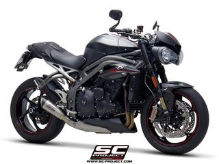 Sc Project Εξάτμιση Μονό Τελικό S1 Titanium/Carbon End Triumph Speed Triple 1050 2018 