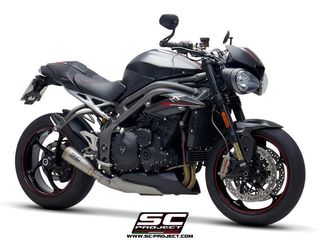 Sc Project Εξάτμιση Μονό Τελικό S1-GP Titanium Triumph Speed Triple 1050 2018- 2019