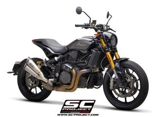 Sc Project Διπλά Τελικά S1 Titanium/Carbon End Indian FTR 1200 2018 - 2019