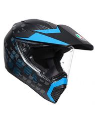 AGV AX9 Antartica Matt Black/Cyan