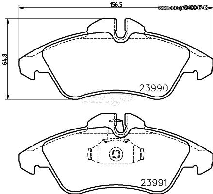 Τακάκια φρένων εμπρόσθια (ΚΑΙΝΟΥΡΓΙΑ). VW . LT 1996-2006 . ATE  