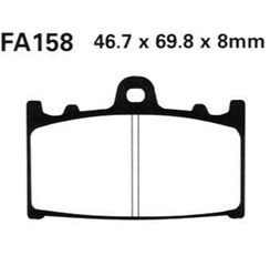 Τακακια FA158 ADIGE P107 ACX SINTERED χρυσα (GSR 600,BANDIT 1200/1250,TL1000 εμπρος) - (10190-823)