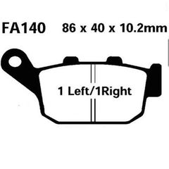 Τακακια FA140 ADIGE P103 ASX ORGANIC (TRANSALP 600/650,AFRICA 750 -93,NX 650,DEAUVILLE πισω) - (10190-827)