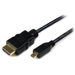 Καλώδιο POWERTECH HDMI σε HDMI Micro CAB-H007, με Ethernet, 1.5m, μαύρο