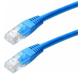 UTP Καλώδιο Δικτύου CAT5e ΕΤΗΕRΝΕΤ 0.5m CCA Μπλε (OEM)