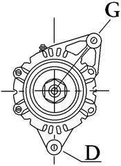 Δυναμό Kia Sportage 2.0 (12V 75A) - 3730022600-thumb-2