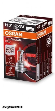 Λάμπα Osram Η7 24V 70W Truckstar Pro +100% Περισσότερο Φως 64215TSP