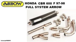 HONDA CBR 600 F3 97-98 FULL SYSTEM ARROW CARBON OVAL από 1035€ ΠΡΟΣΦΟΡΑ 609€