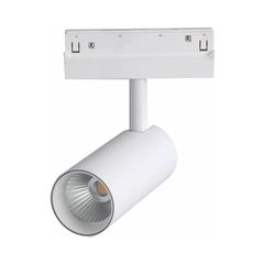 Μαγητικό φωτιστικό ράγας OSRAM σε λευκό matt χρώμα 48V DC 7W θερμό χρώμα φωτός 3000K 550LM & δέσμη φωτός 36° διάστασης Φ50Χ90mm