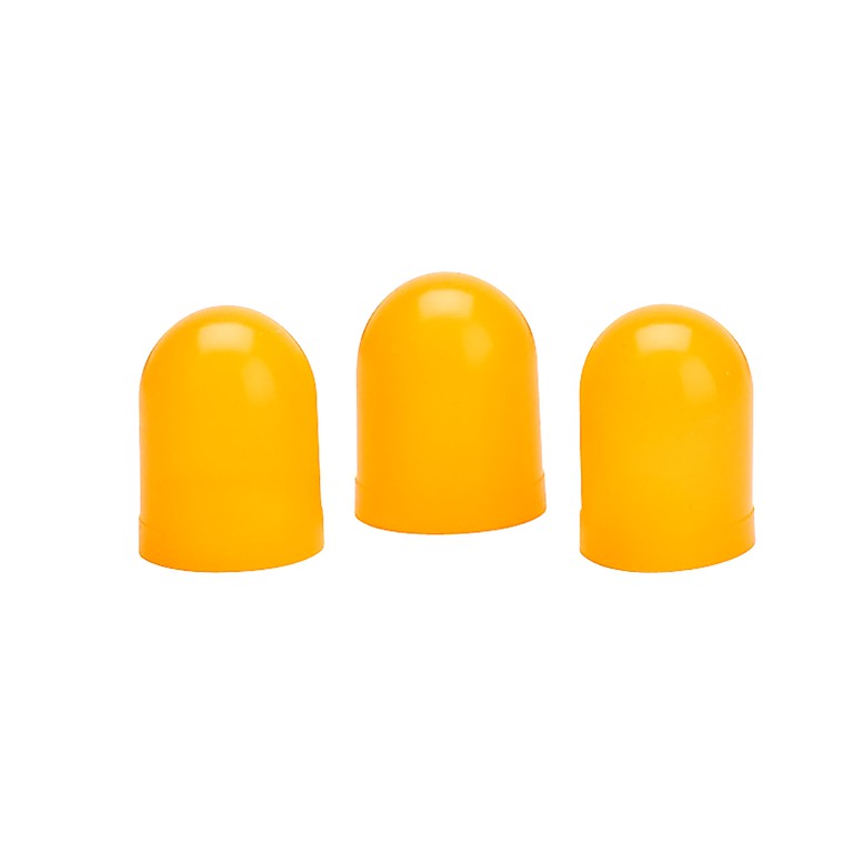 Autometer Light Bulb Boots, Yellow, Qty. 3