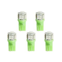 Autometer Led Bulb, Replacement, T3 Wedge, Green, 5 Pack