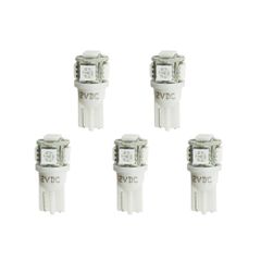 Autometer Led Bulb, Replacement, T3 Wedge, White, 5 Pack