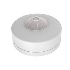 Ανιχνευτής κίνησης υπερύθρων οροφής 230V IP54 με γωνία ανίχνευσης 360° 20m max δυνατότητα ρύθμισης χρόνου σε λευκό χρώμα